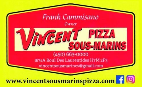 Vincent Pizza Sous-Marin